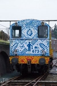 Delfts blauwe trein