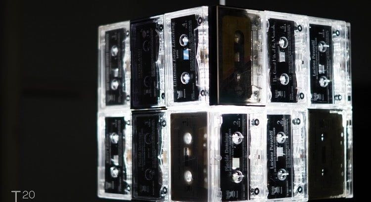 Retro cassettes lampenkap