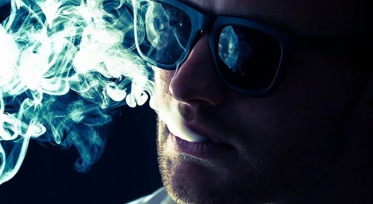 Mike Sauer smoking