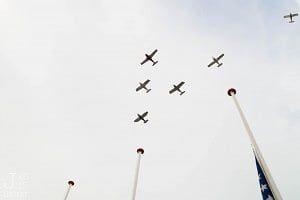 vliegtuigen dodenherdenking Dronten 2015