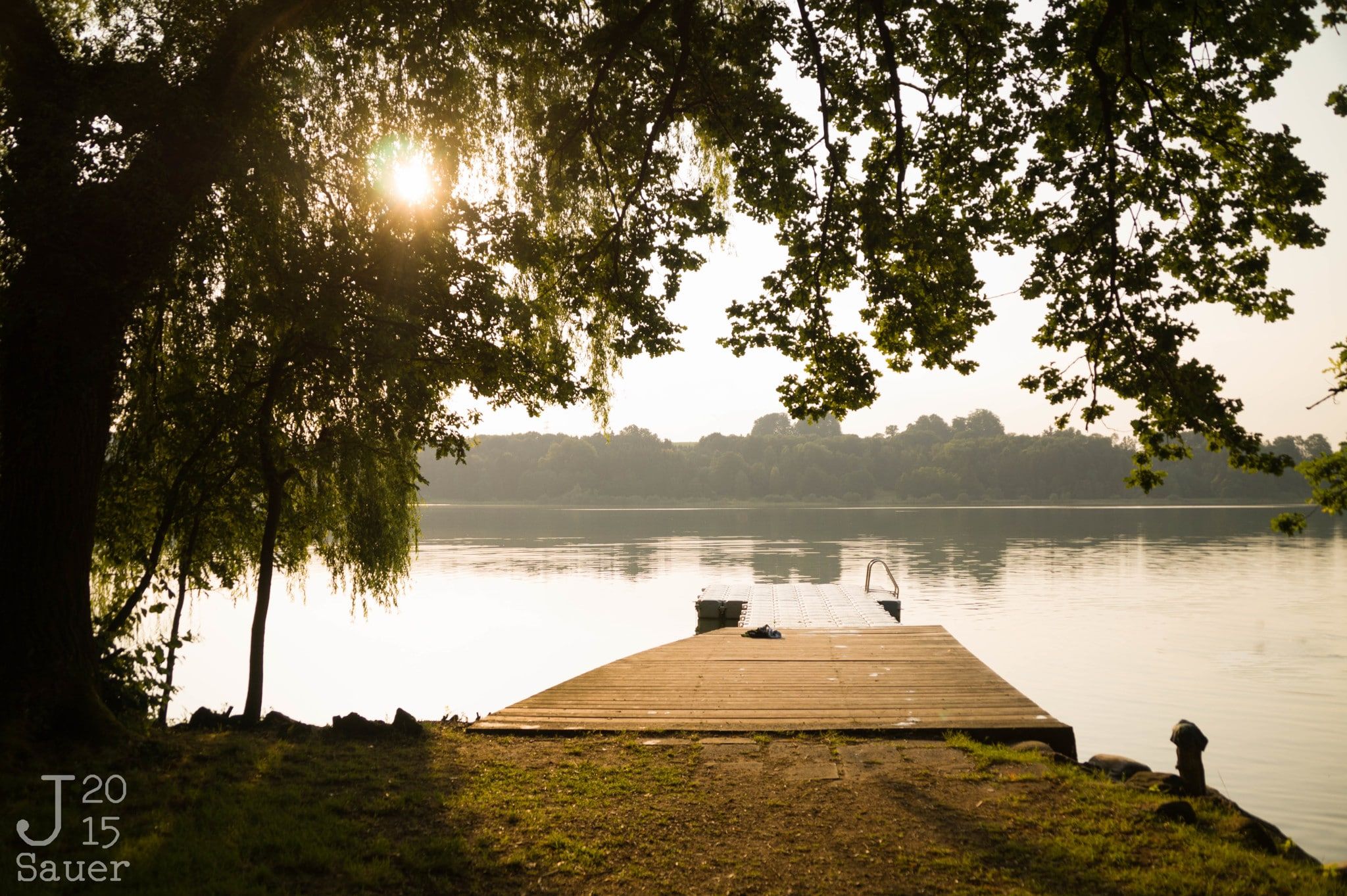 Lake in golden hour