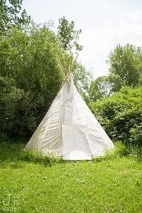 Abandoned tipi