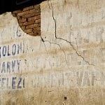 Tekst op muur Tsjechië