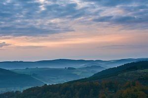 Zonsopkomst Wasserfall Duitsland