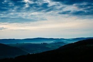 Zonsopkomst Wasserfall Duitsland